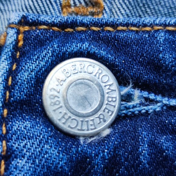 Abercrombie & Fitch jeans signature stretch skinny blue men's size W32 L34 - Picture 7 of 9
